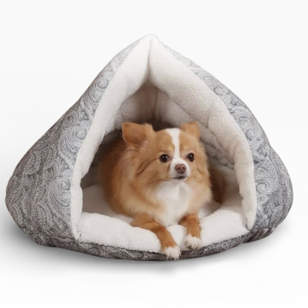K&H Self Warming Fleece Plush Pet Bed for Cats or Small Dogs Grey